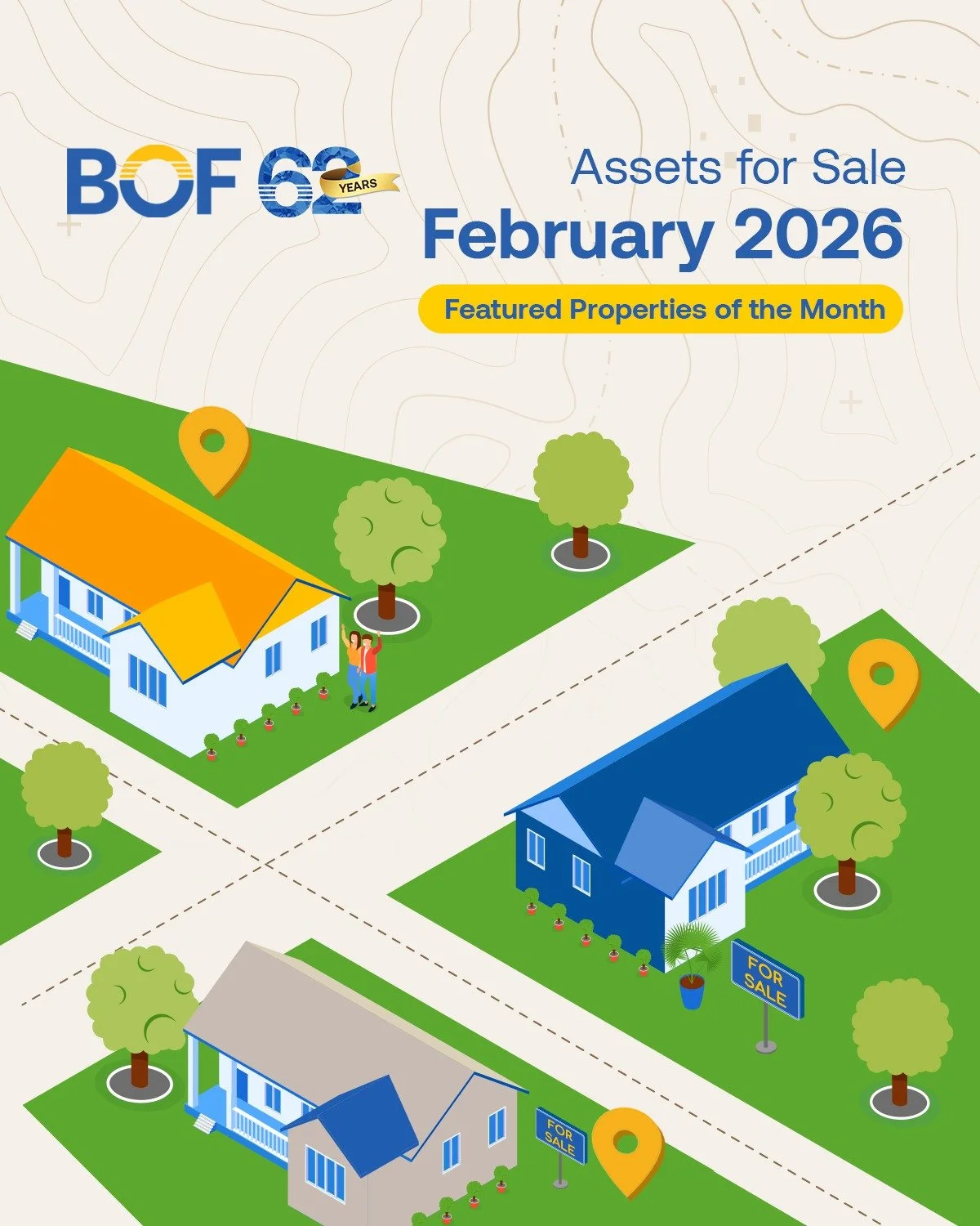 Your next move starts here. Visit our website to learn more!

https://www.bof.com.ph/assets-for-sale

#BOF

BOF, Inc. (A Rural Bank) is regulated by the Bangko Sentral ng Pilipinas (www.bsp.gov.ph) and deposits are insured by PDIC up to ₱1 Million pe