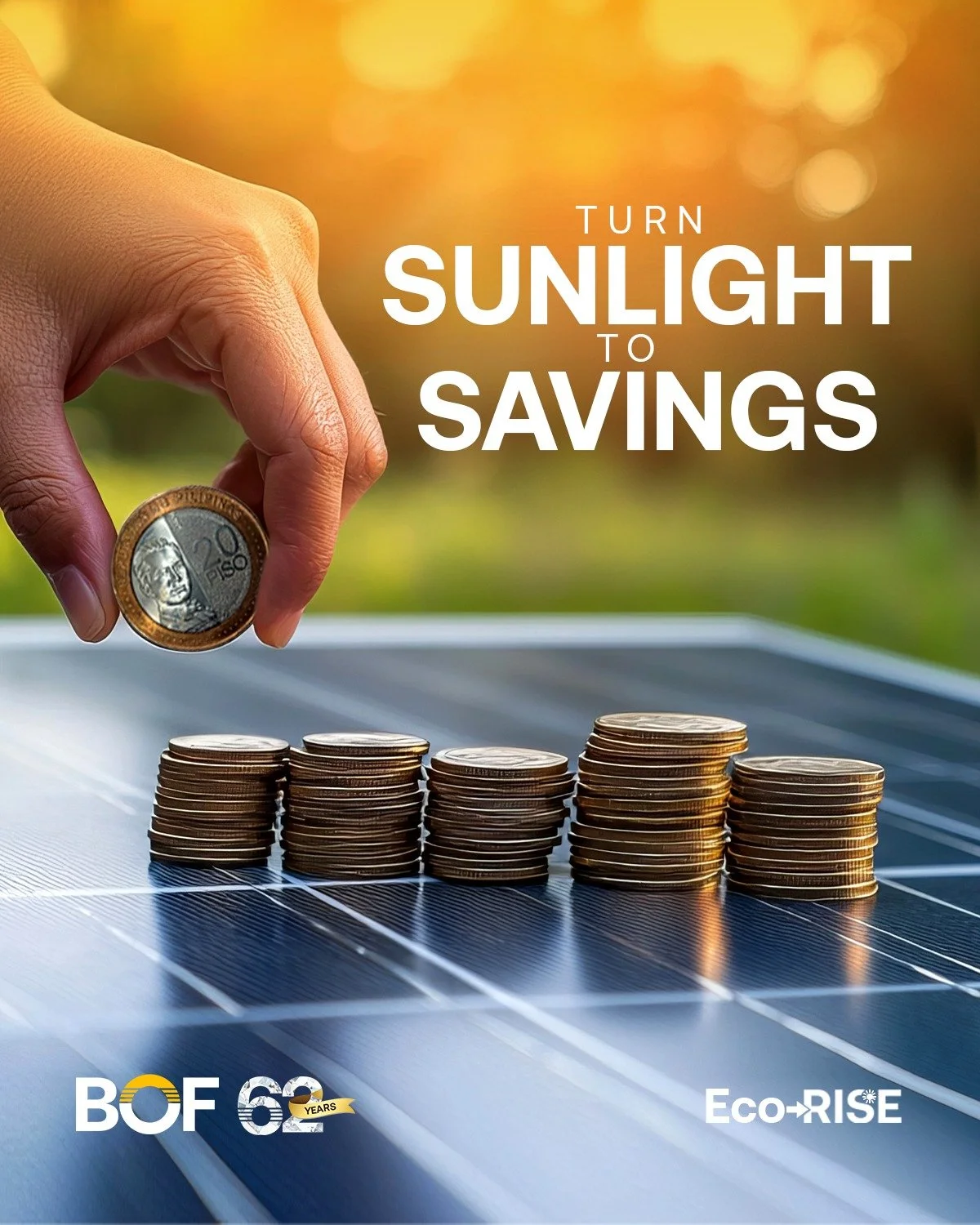 From sunlight to savings, BOF Eco-RISE Solar Loan makes it easier to harness the power of clean energy. It combines sustainable solutions with flexible financing so homeowners and businesses can cut electricity costs, increase energy efficiency, and 