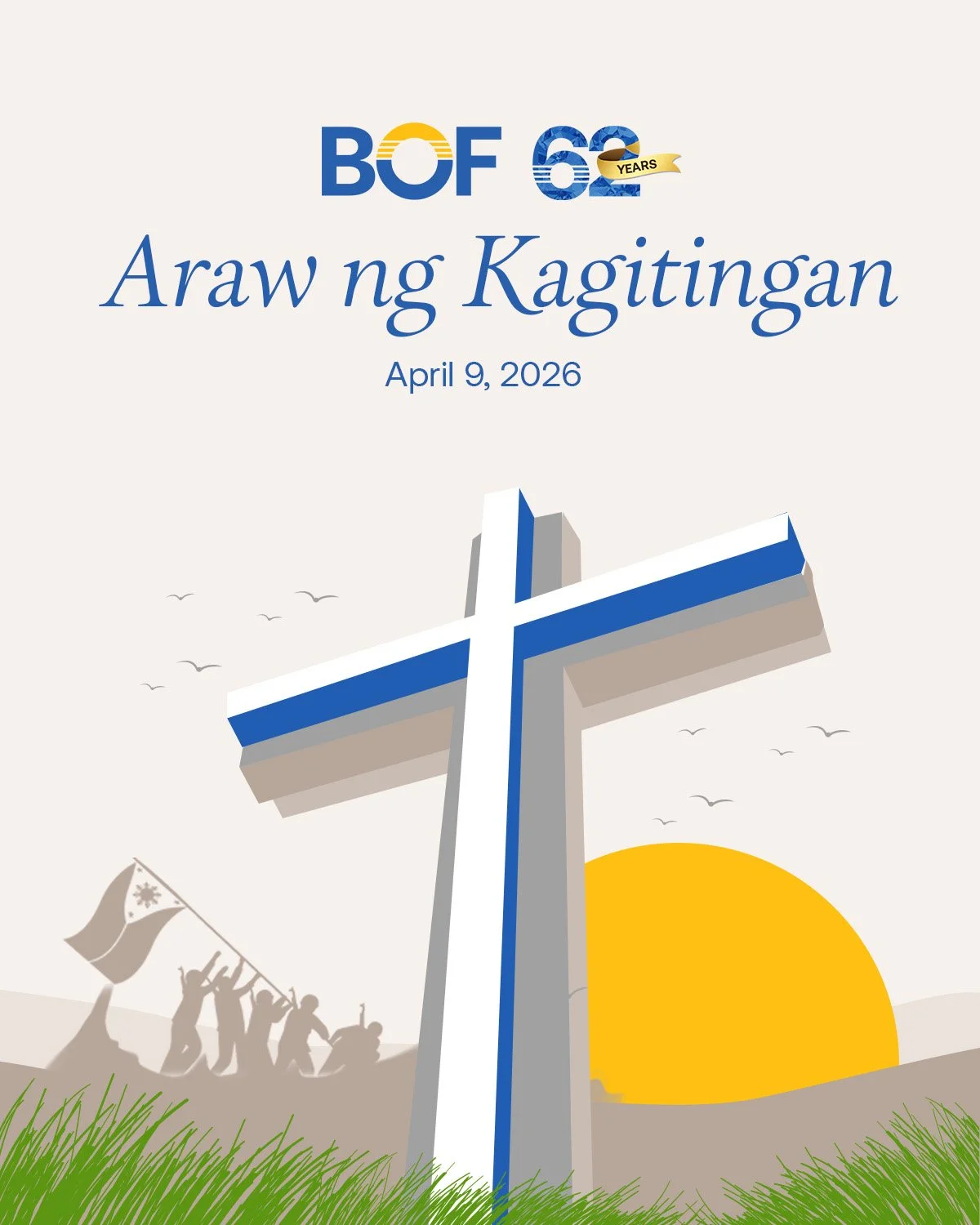 Lupang Hinirang, Duyan ka ng Magiting.

Today we honor the brave ones who stood with unwavering courage for our nation. Their heroism lives on, a timeless reminder that Filipino bravery is immortal and our resilience endures forever.

Salute to our h