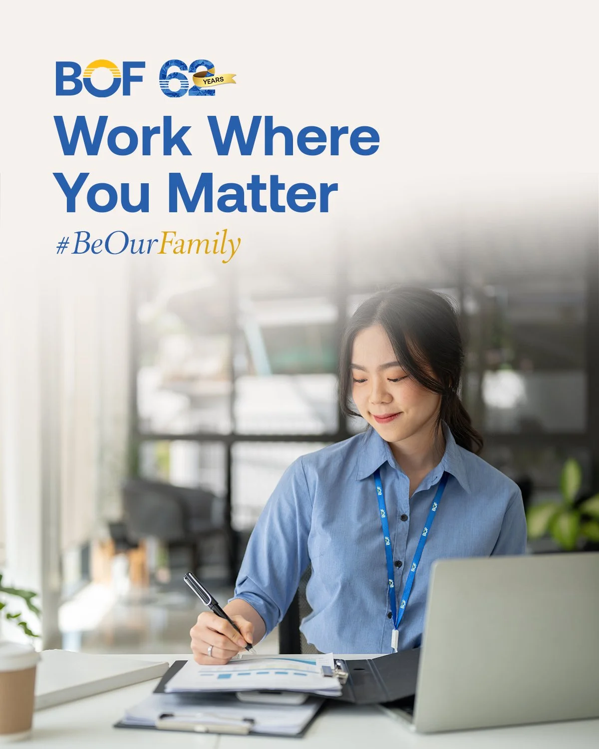 #BeOurFamily because great work starts with a great team and a place that values you.

https://facebook.com/careersatbof

https://bof.com.ph/careers

#BOF

BOF, Inc. (A Rural Bank) is regulated by the Bangko Sentral ng Pilipinas (www.bsp.gov.ph) and 