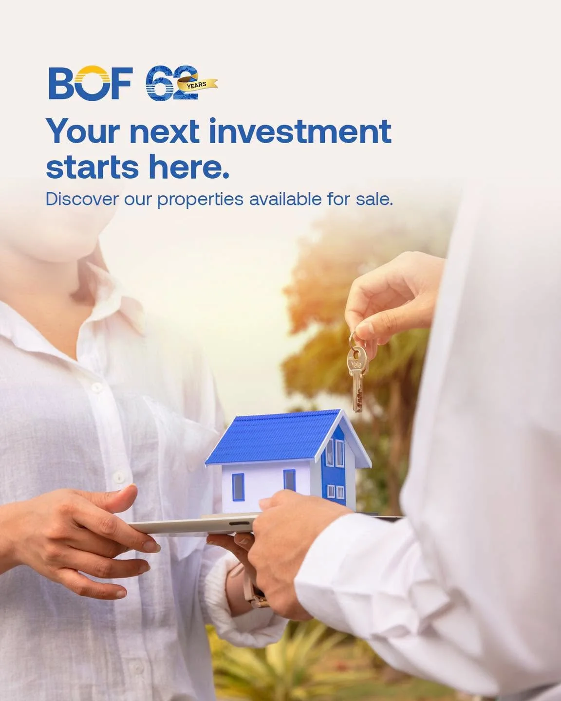 Your future looks brighter with the right address, discover spaces made for living, investing, and thriving.
 
https://bof.com.ph/assets-for-sale
 
#BOF
 
BOF, Inc. (A Rural Bank) is regulated by the Bangko Sentral ng Pilipinas (www.bsp.gov.ph) and d