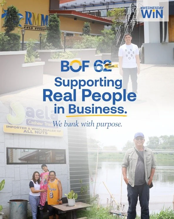 Business success starts with the right support, we&rsquo;re here to back you every step.

https://bof.com.ph

#BOF

BOF, Inc. (A Rural Bank) is regulated by the Bangko Sentral ng Pilipinas (www.bsp.gov.ph) and deposits are insured by PDIC up to ₱1 Mi