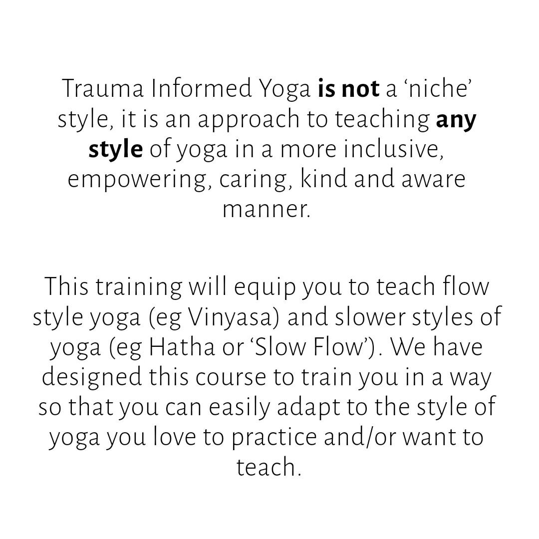 Interested to learning more ✨️ 

Maybe for yourself...

Maybe to share with others..

200hr course starting April 2023!

A trauma aware approach is inclusive for all.. if you feel a wee bit scared about a yoga teacher training course.. trauma informe