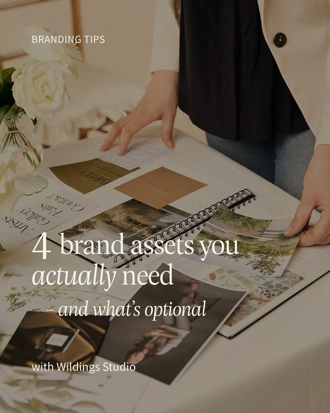 So many business owners feel like they need a mountain of branding assets before they can launch.

But you only need a few essentials to look professional and consistent &mdash; the rest can come later as your business grows.

👉 Swipe through to see