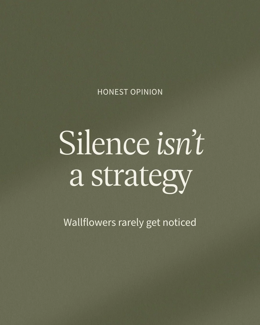 I don&rsquo;t think a week goes by without a founder telling me they want to be invisible in their business and let their work do the talking. 

But in 2026, this isn&rsquo;t a strategy that I&rsquo;d ever recommend to small business owners. 

In eve
