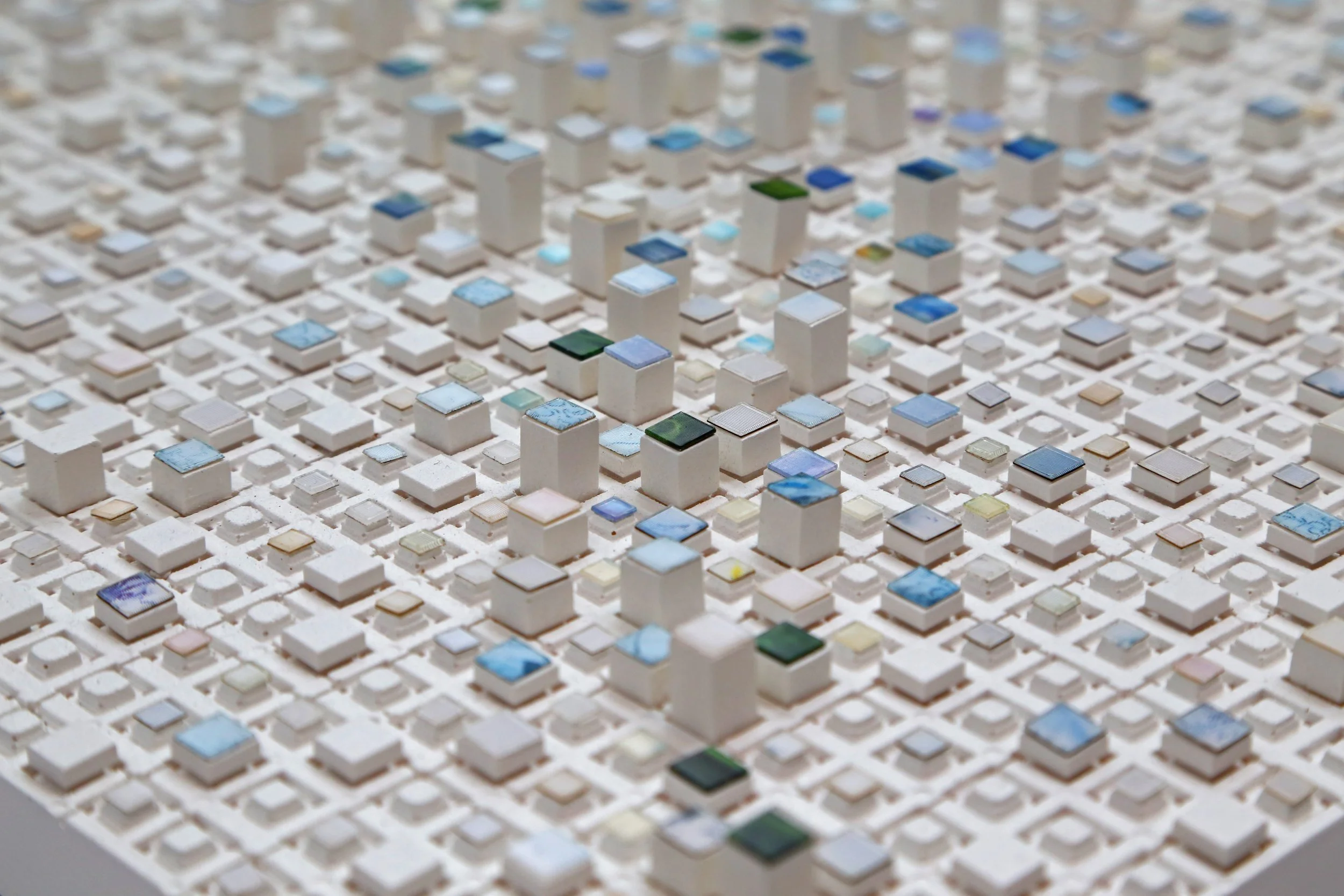 Mixed media mosaic - Whispering height - 3D lenticular - Palma de Mallorca