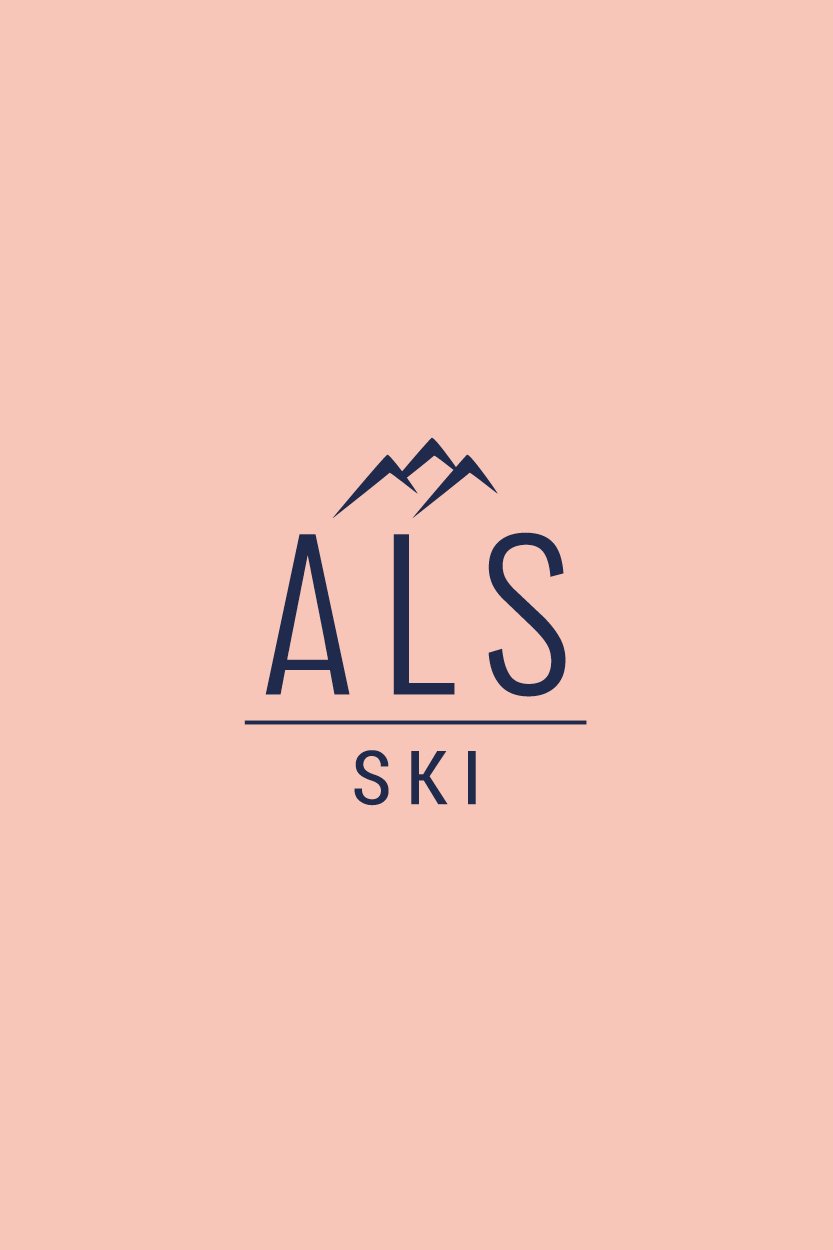 ALS Ski Logo Design by Isabel & Ink