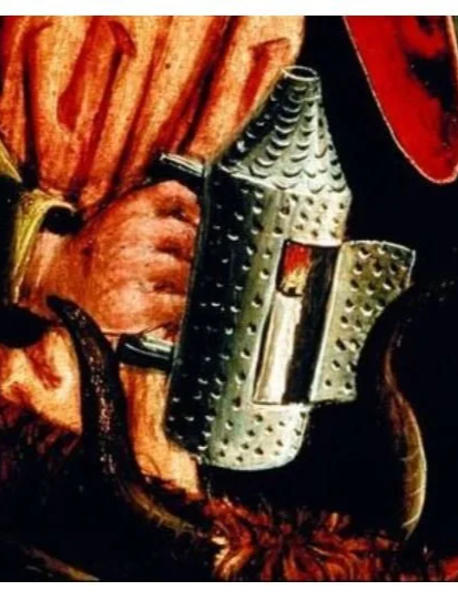 Medieval Lantern with scalloped punches. Unknown source.