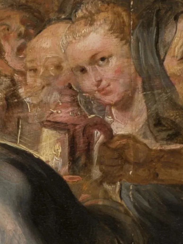 Detail, "Diogenes Looking for an Honest Man." Peter paul Rubens, 1630-1640. The Stadel Museum, Frankfurt Germany.