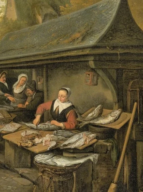 Detail. Cornelis Dusart. Haarlem 1660-1704. Source unknown.