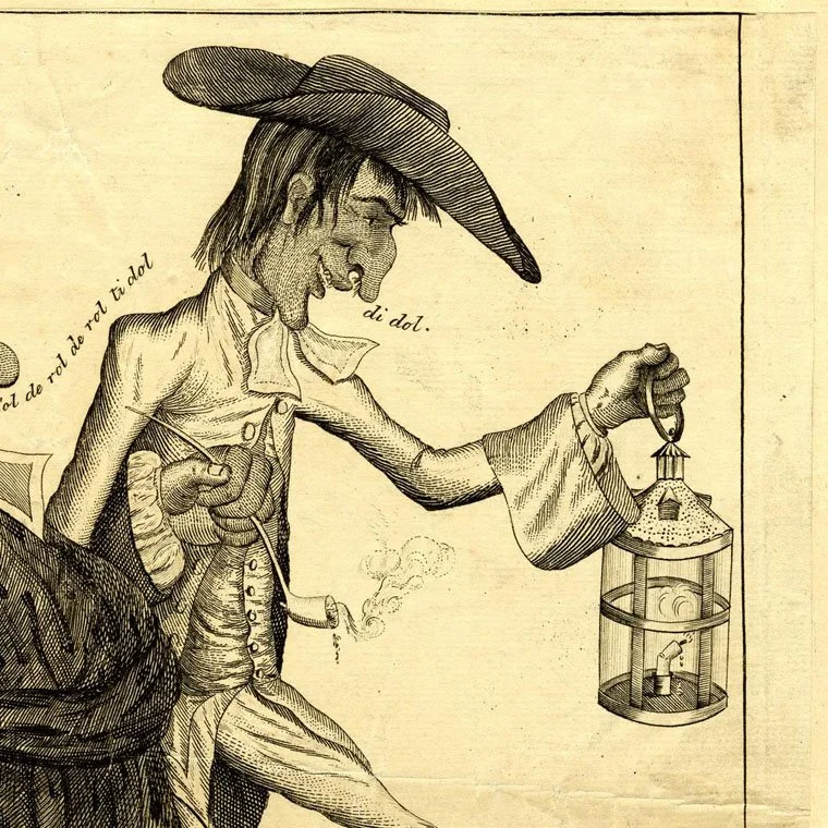 Detail, "The Vicar and Moses", 1782, Thomas Colley. British Museum, #1872.1012.4907.
