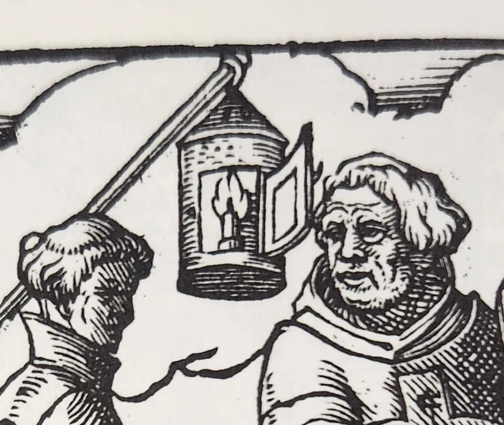 Detail: "The Priests", The Book of Trades, 1578. By Jost Amman and Hans Sachs, pg 12.