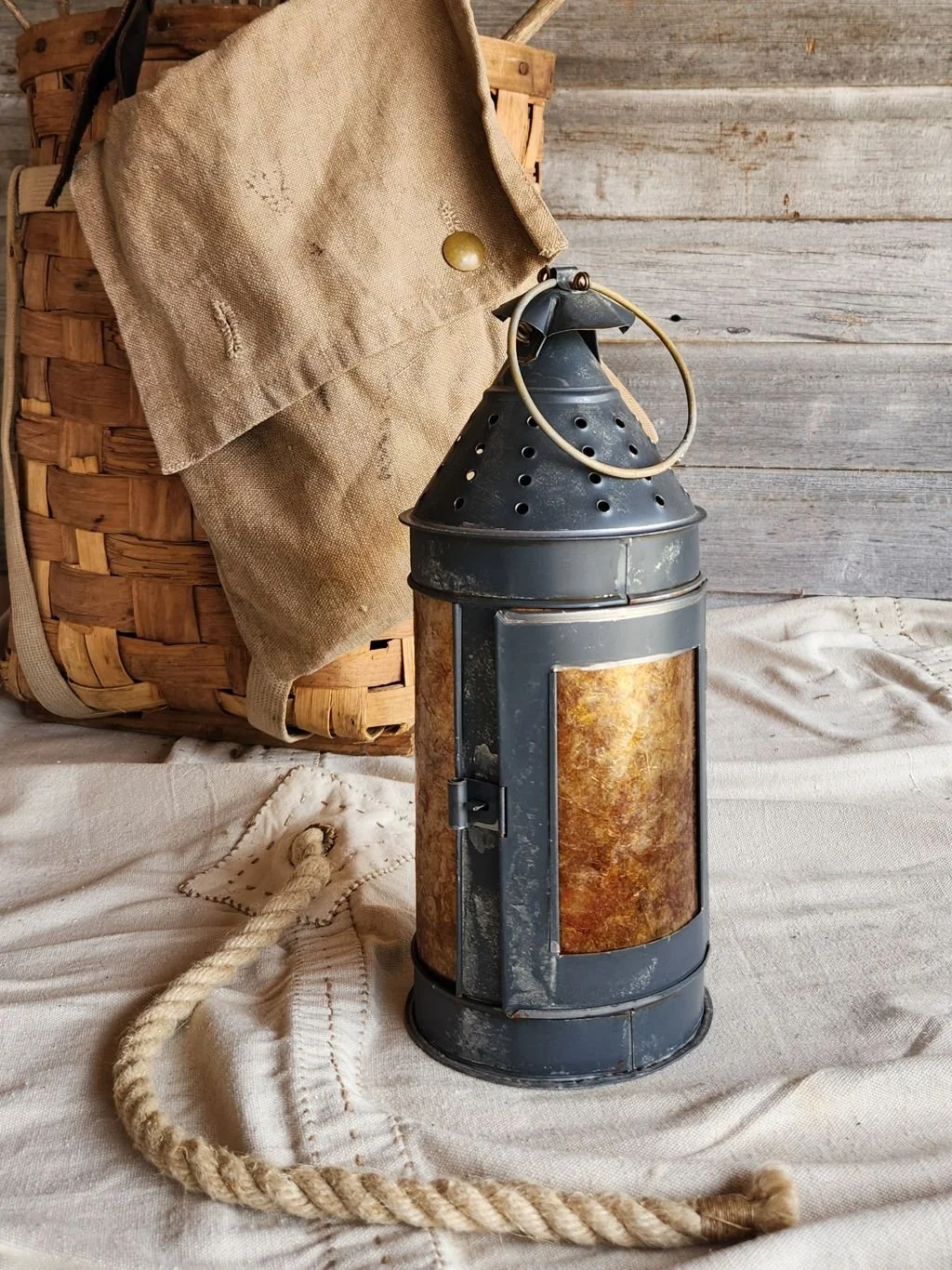 Antiqued Monk's Candle Lantern