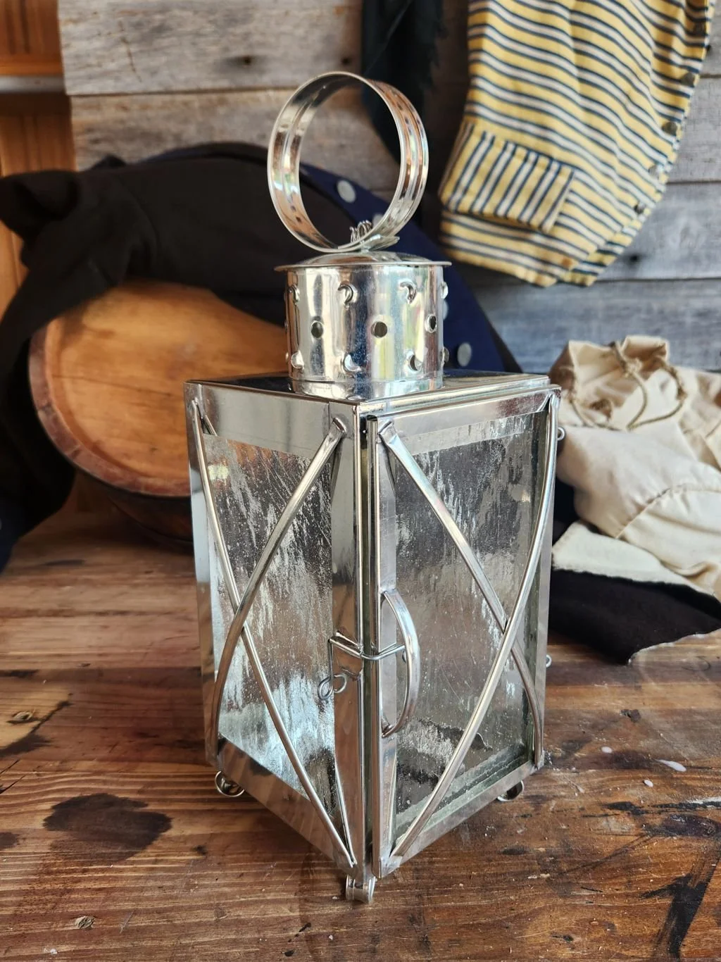 Traditionally made tin candle lantern by Rob Gorrell