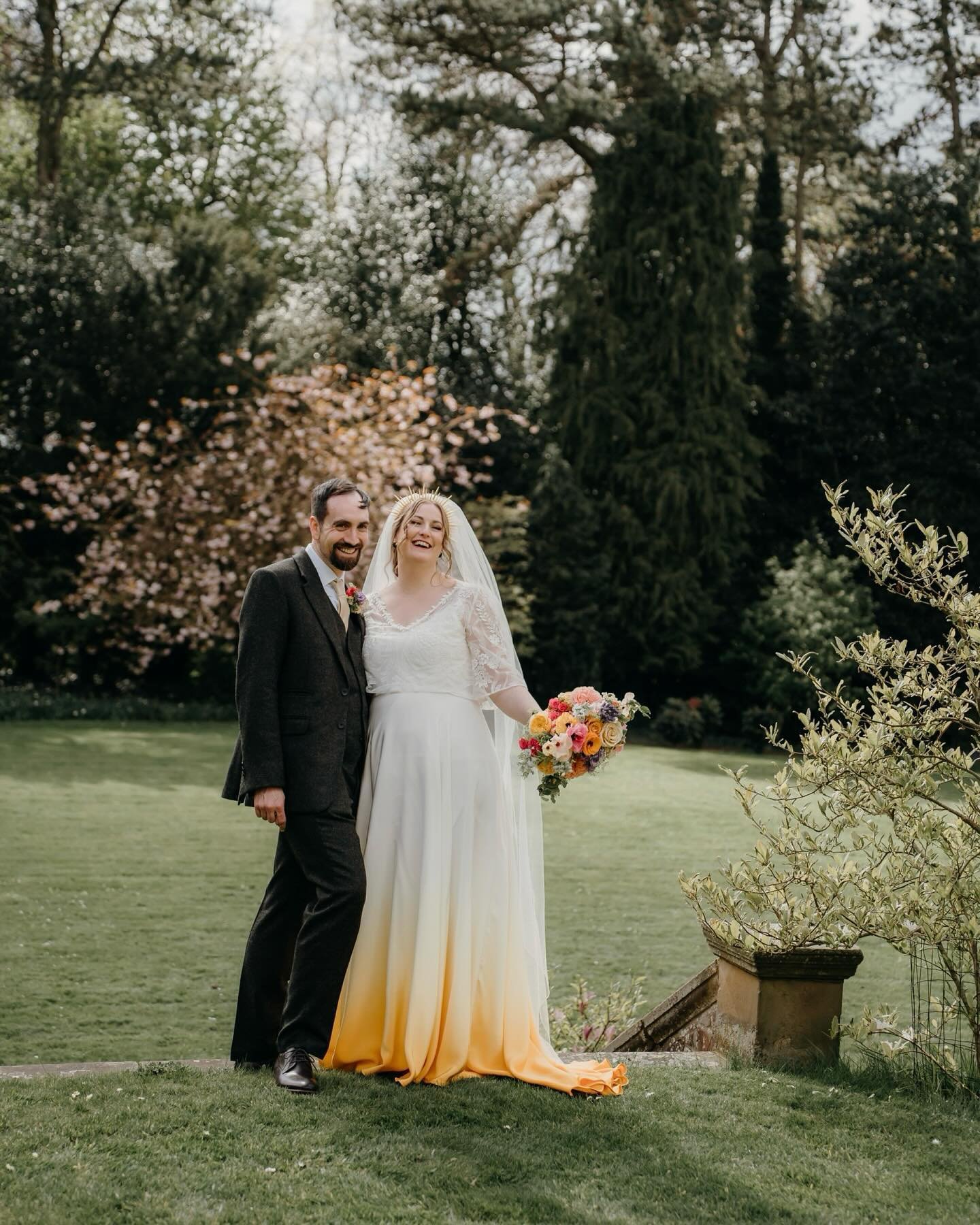 The celebration continued for Becky &amp; Adrian at @highfield_hotel where @tyingtheknotceremonies conducted the most heartwarming ceremony, telling stories of how Becky &amp; Adrian came to be, inviting guests to read poems and tales dedicated to th