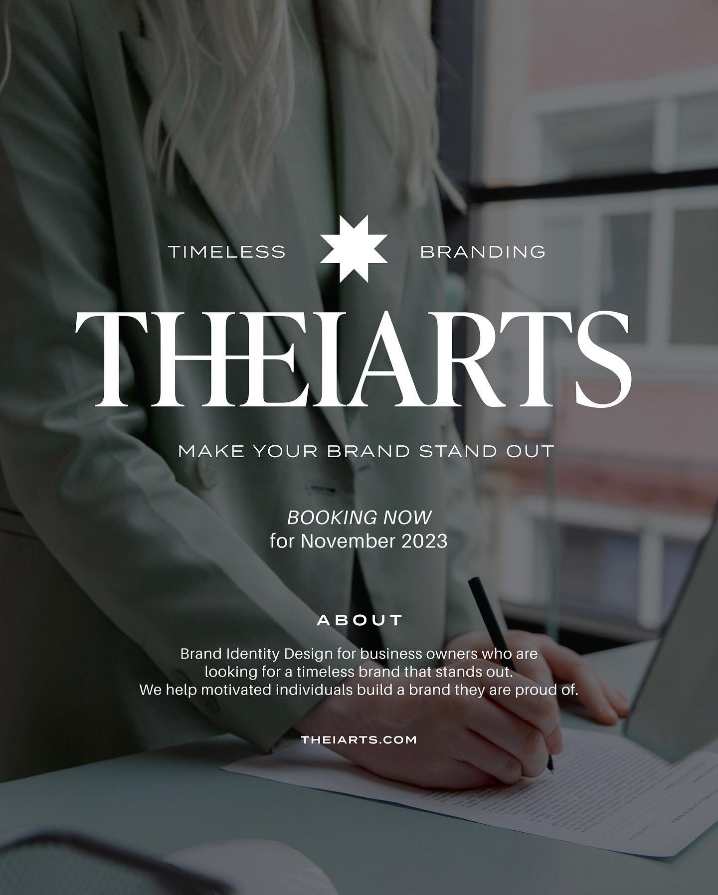 Helping your brand shine ✨ 
At Theiarts, we take the time to understand your values and what you are looking for. We help bring your vision and goals for your business to life by creating a brand that resonates with your future customers and stands o