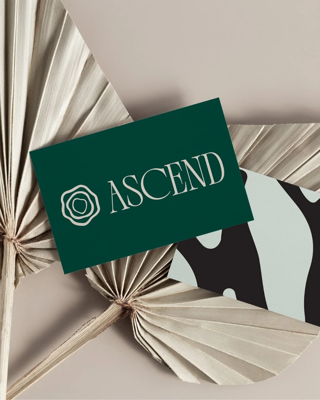 Brand Identity Design complete for Ascend by Life Unlimited. Ascend is a self-guided spiritual and emotional growth platform that uses a personalized assessment, biofeedback tools, reflective practices, and audio therapy to support users on their sou