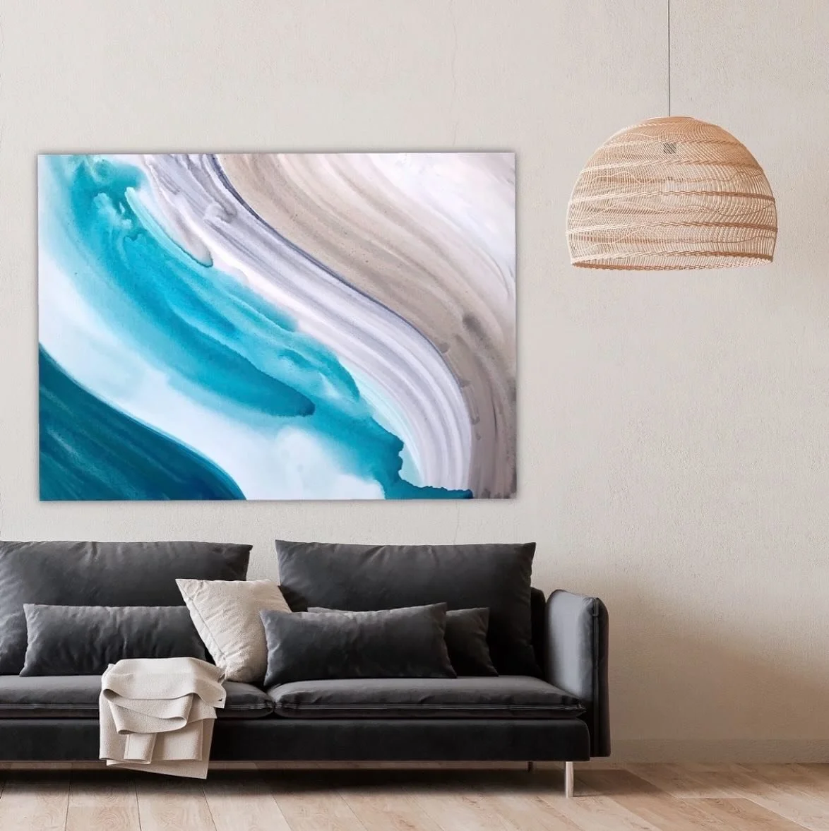 Favorite painting to date. 🌊 3X4 ft. @theiartsdesign