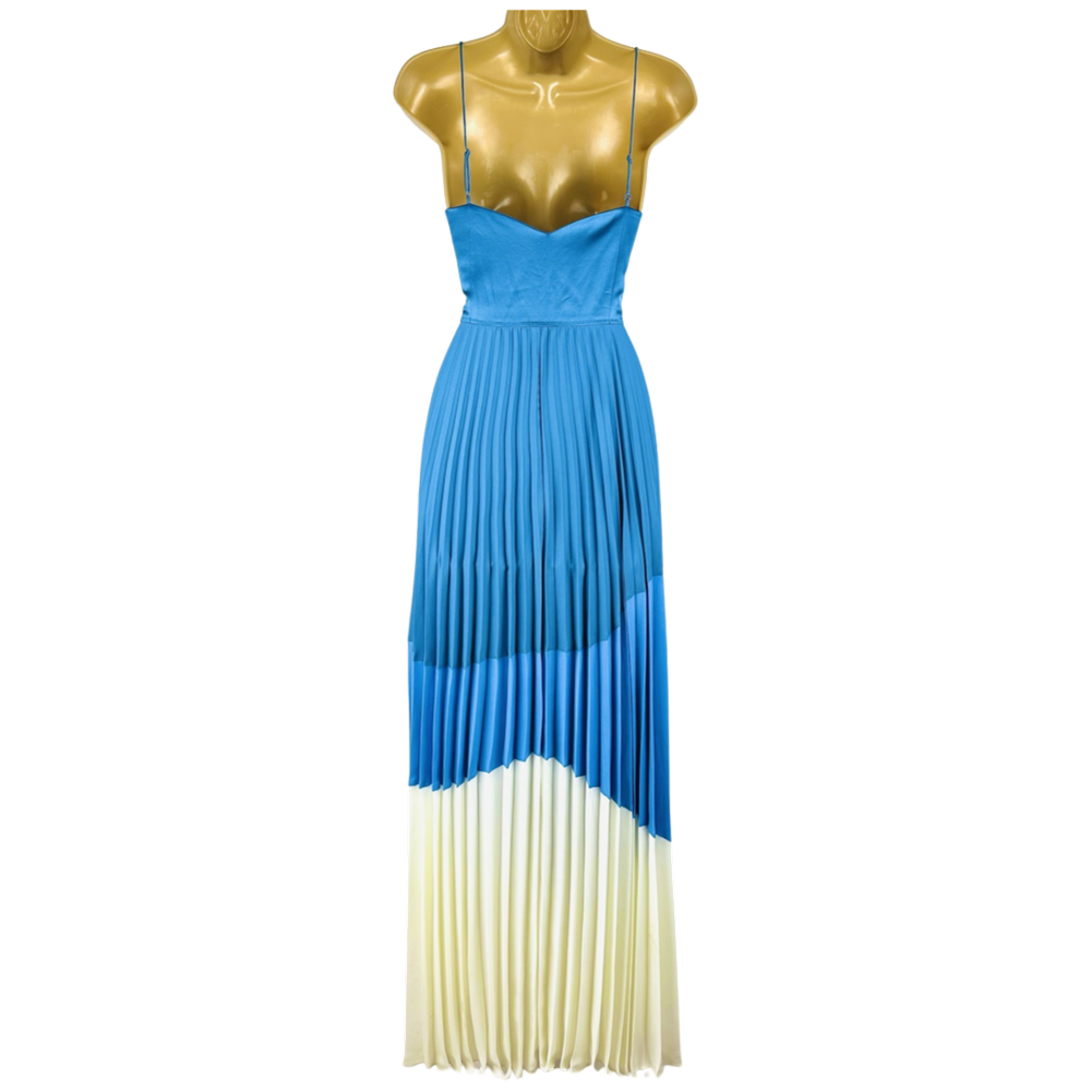 margo satin maxi dress LESET Margo Maxi Dress in Black in Cotton