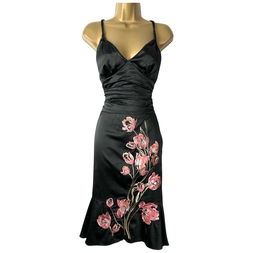 KAREN MILLEN silk vintage black dress  Jet Set Dresses