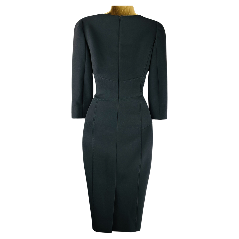 KAREN MILLEN black pencil dress with belt detail  Jet Set Dresses