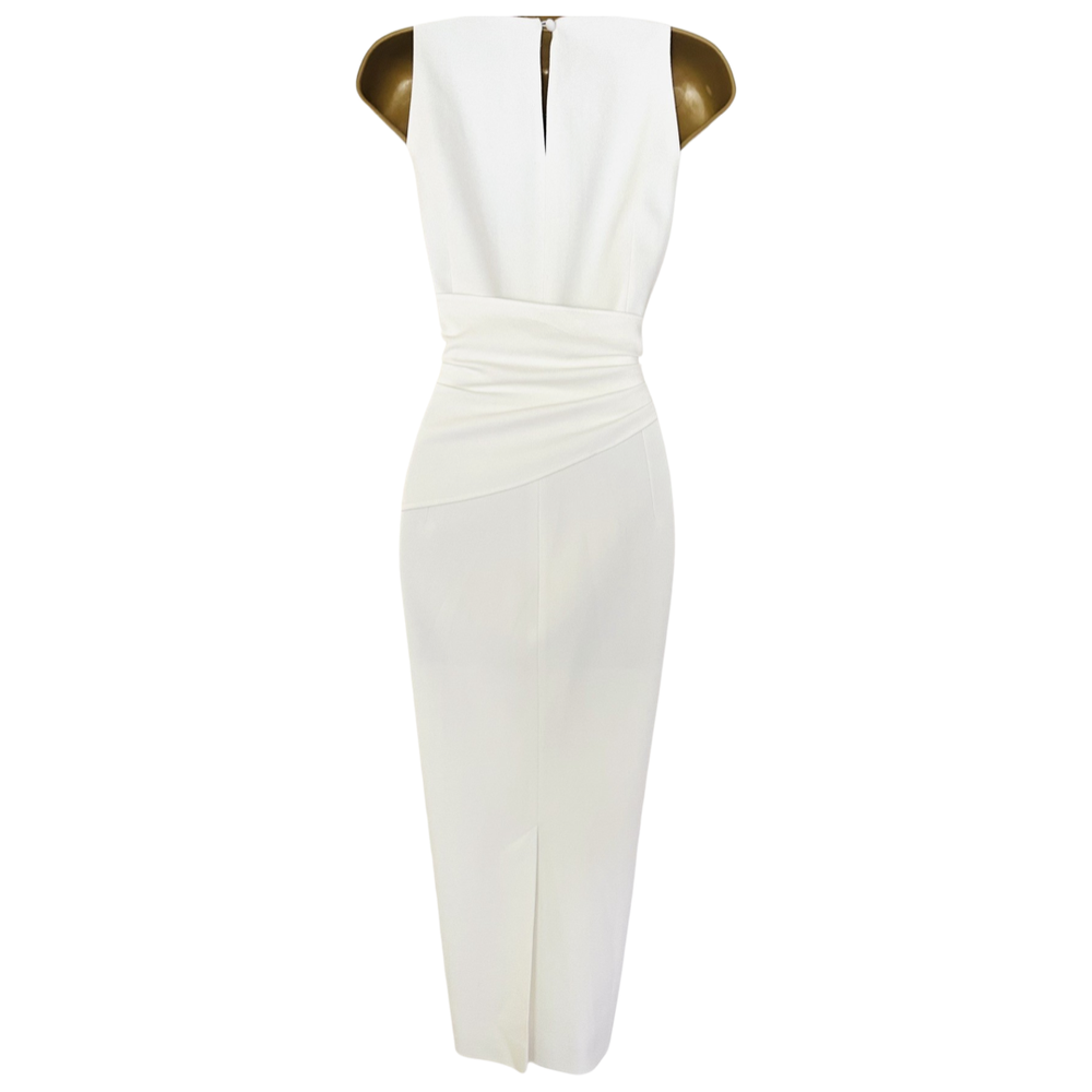 KAREN MILLEN white pencil midi dress  Jet Set Dresses