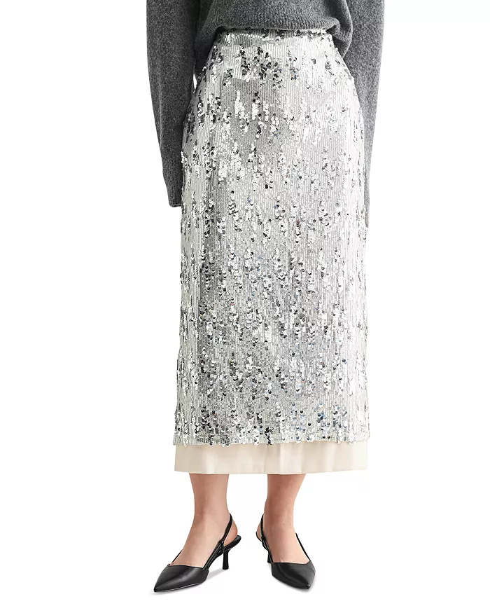 Luve Sequin Midi Skirt | $108