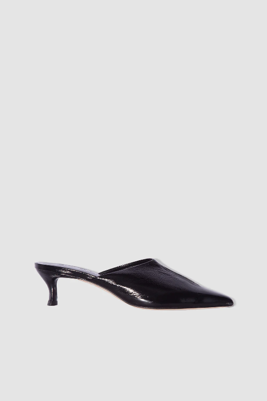 By Far Luciana Leather Mules | $282