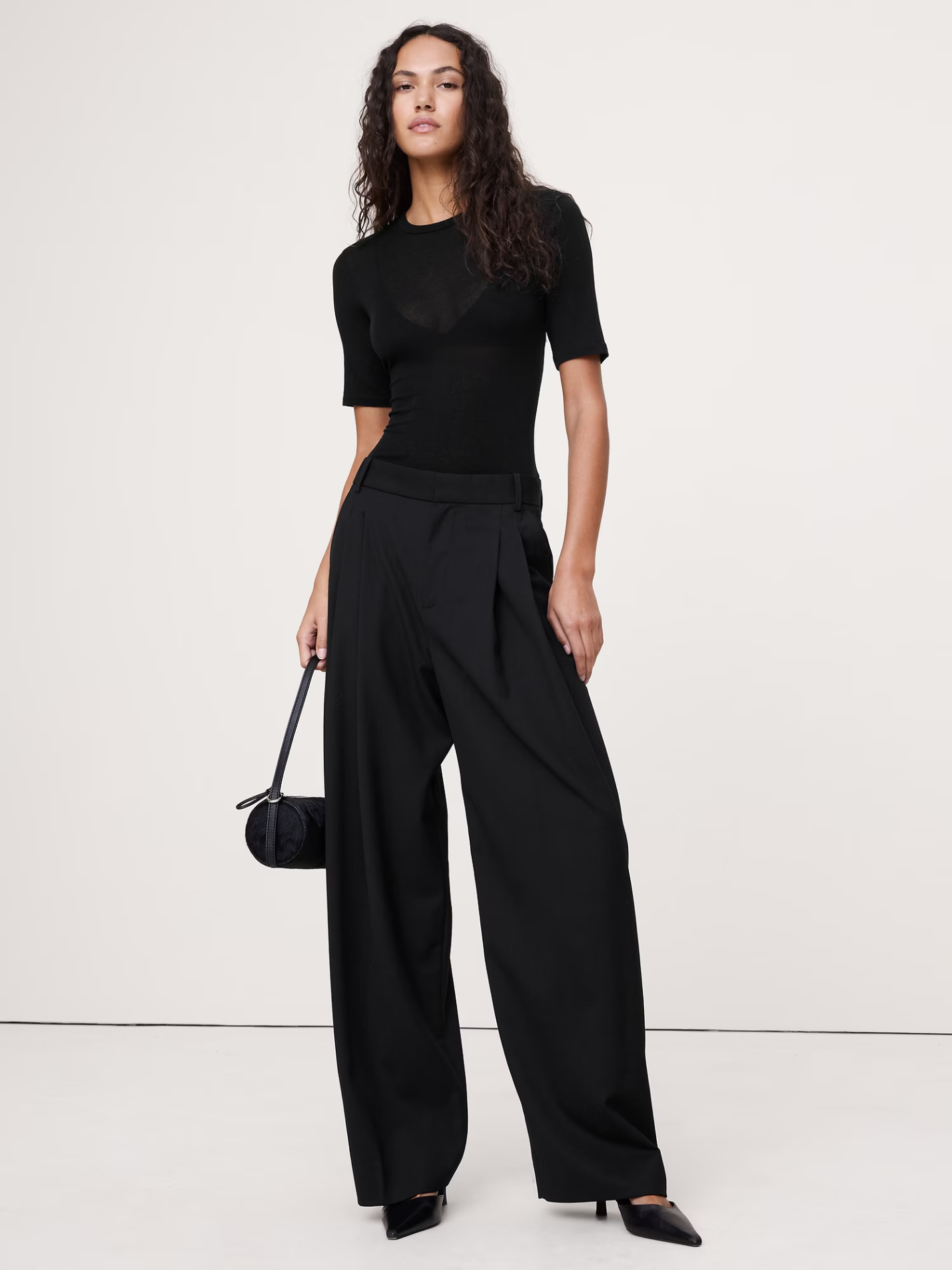 Sheer Lycocell-Wool T-Shirt | Was: $60, Now: $15