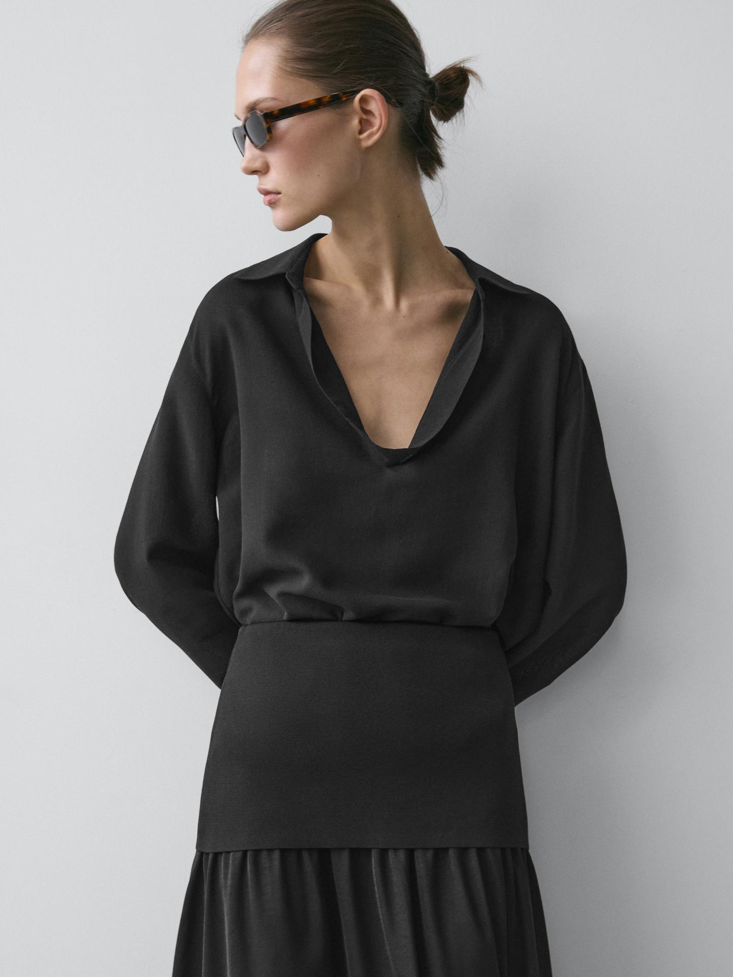 Massimo Dutti Flowing Blouse | $130