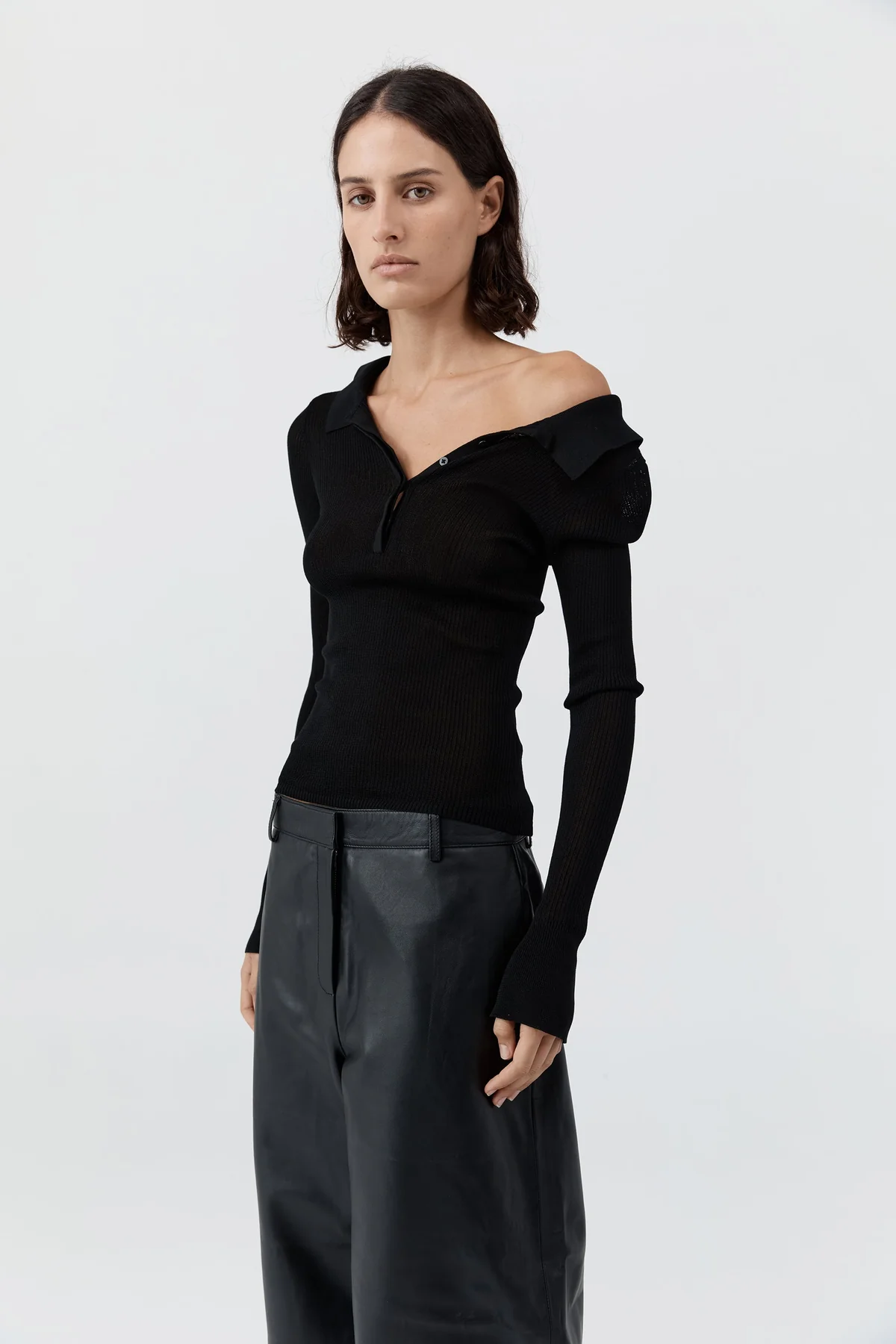 St. Agni Petit Polo Knit Top | $430