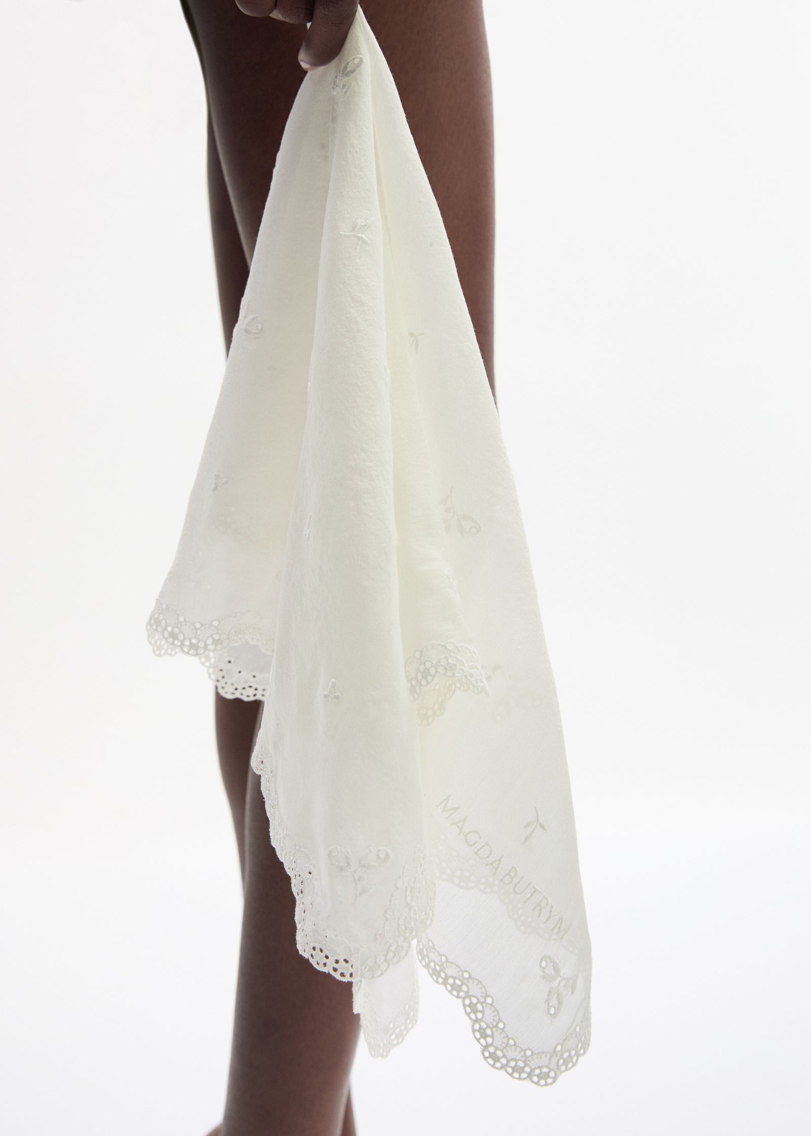 Magda Butrym Embroidered Silk Scarf | $415