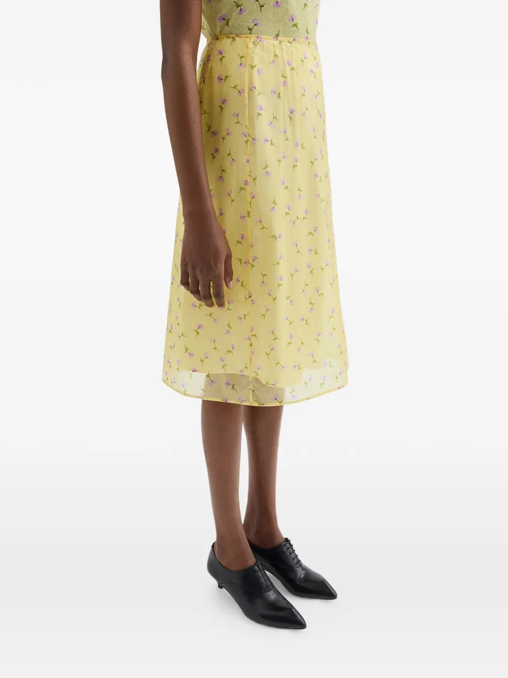 Jil Sander Printed Midi Skirt | $1390