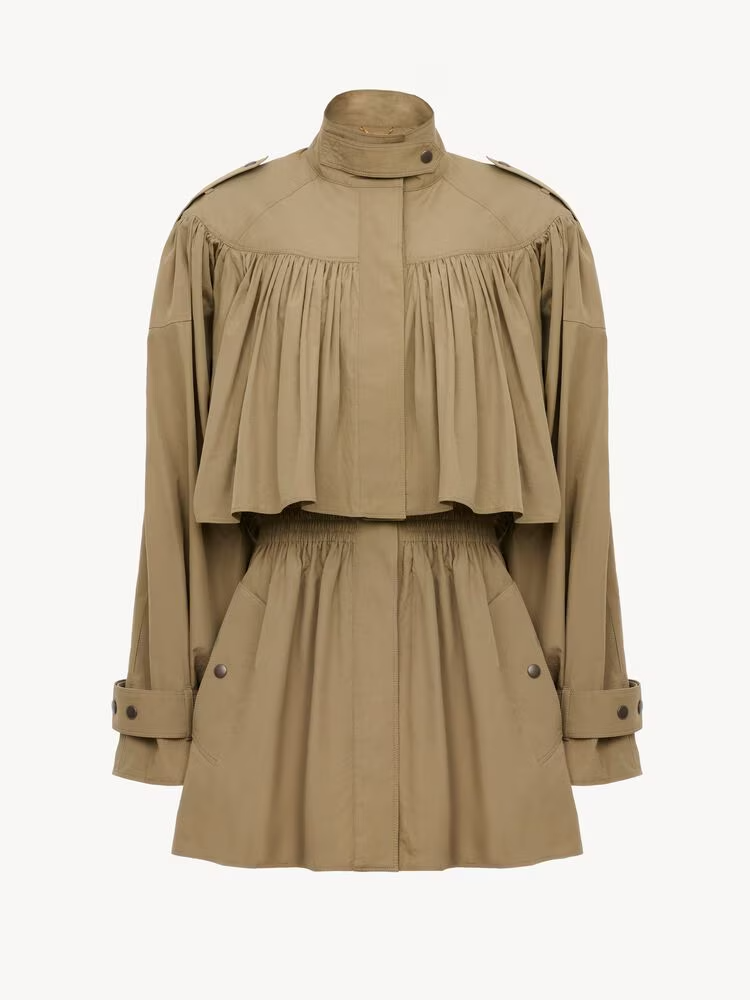 Chloé High Neck Short Trench | $3490