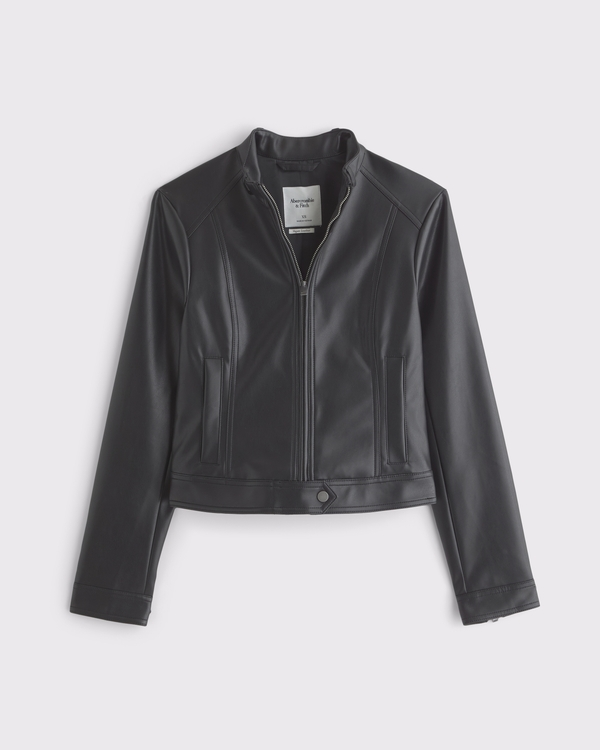 Abercrombie Slim Vegan Leather Jacket | $120