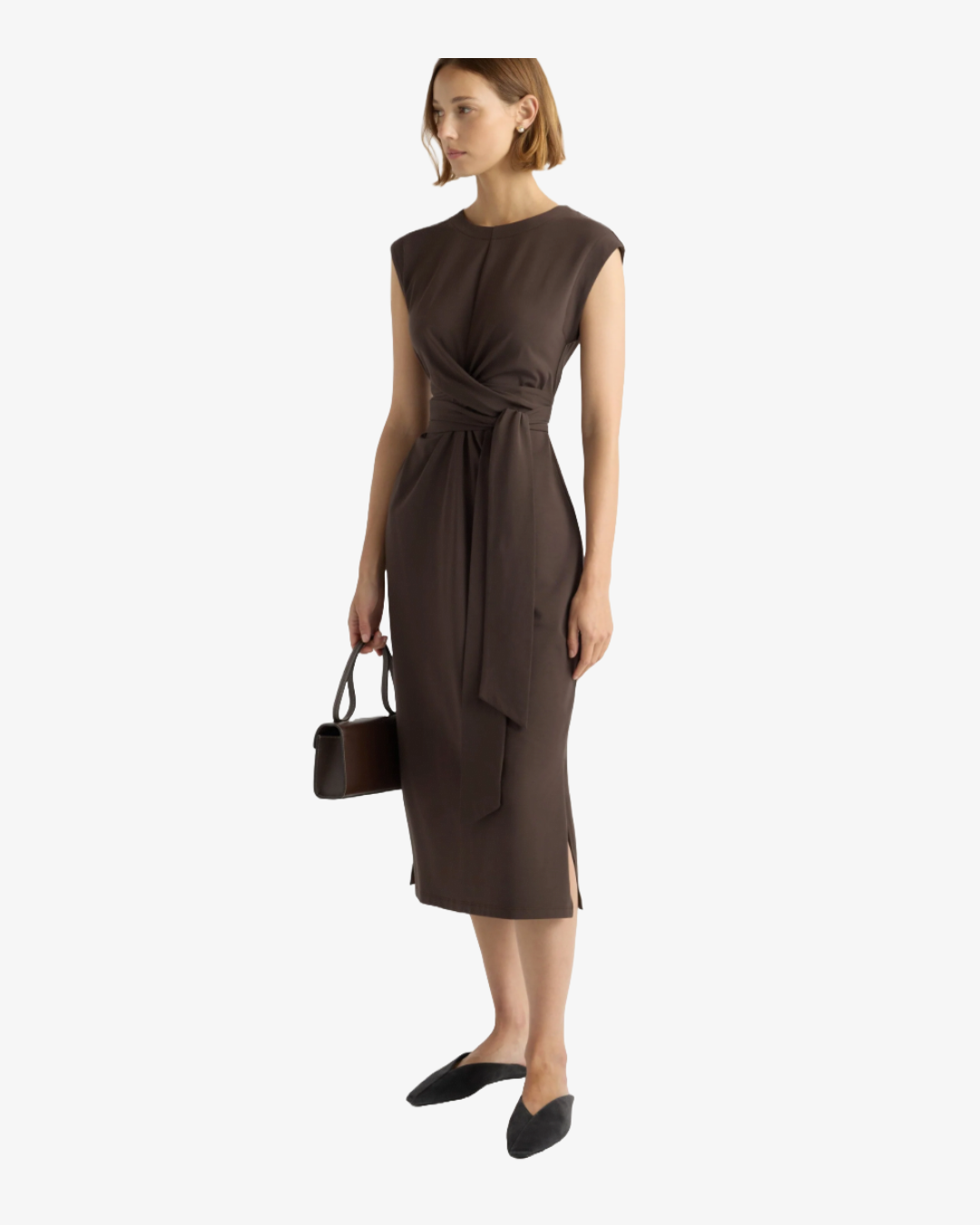 Modern Citizen Feit Wrap Dress | $168