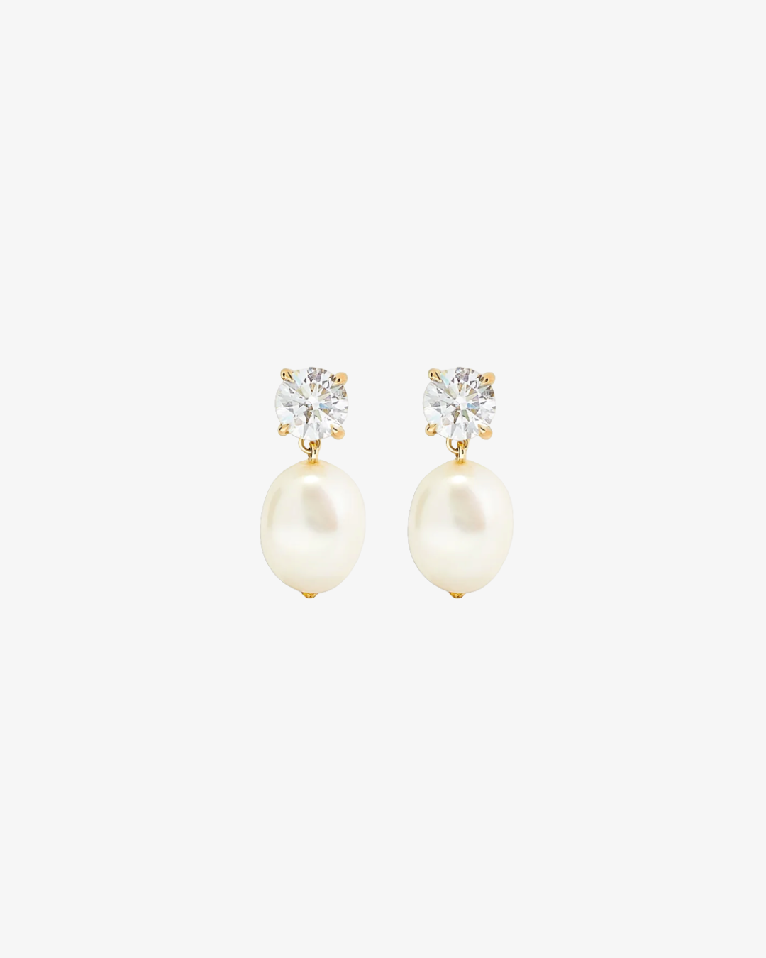 Kinn Delanie Diamond Baroque Pearl Earring