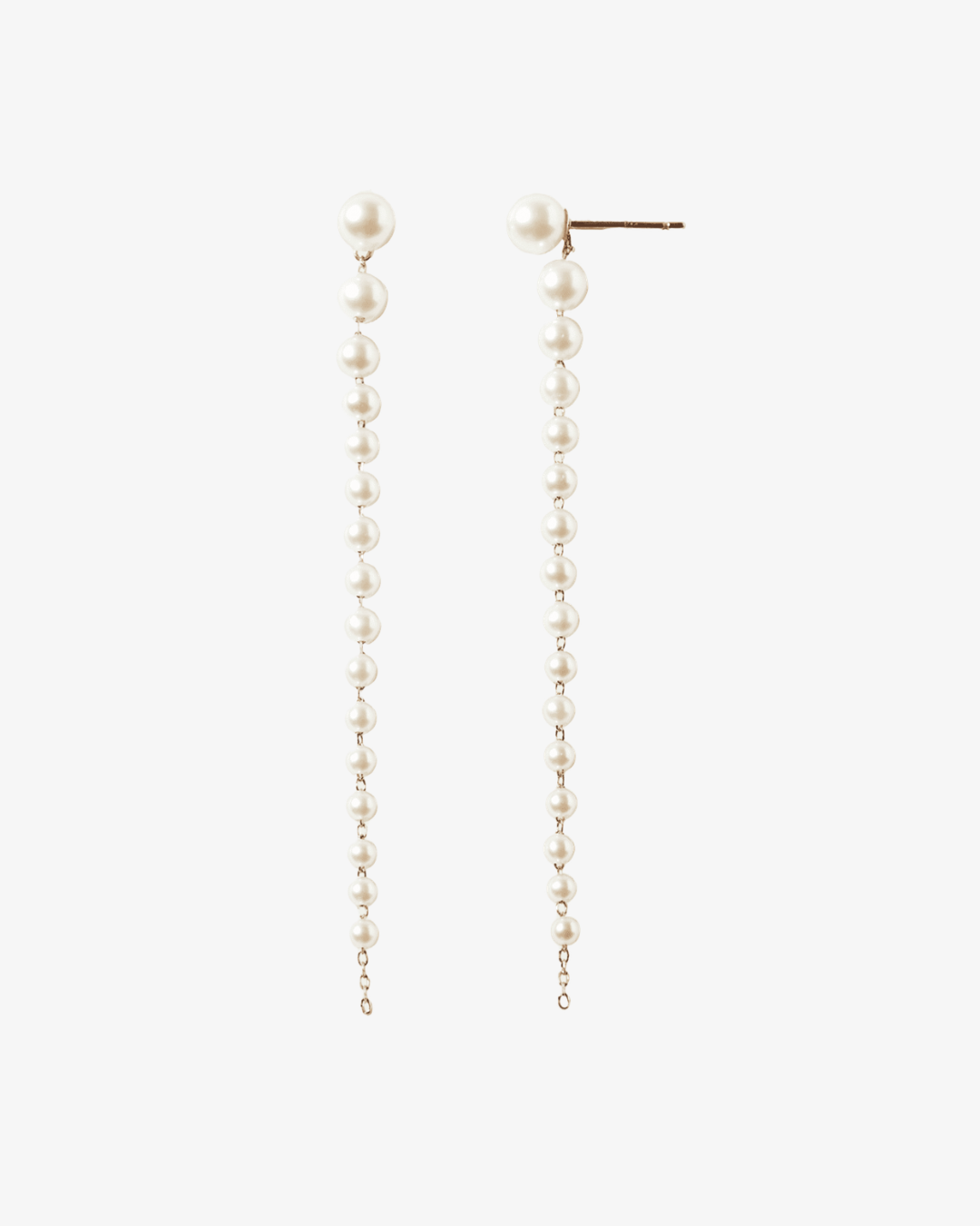 Mizuki Graduated Pearl Drop Earrings