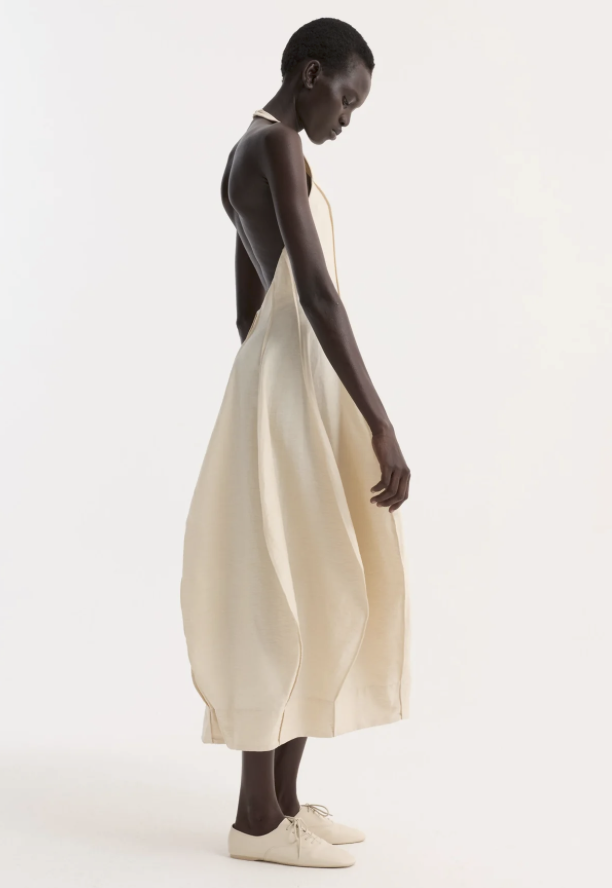 Róhe Open Back Tulip Dress