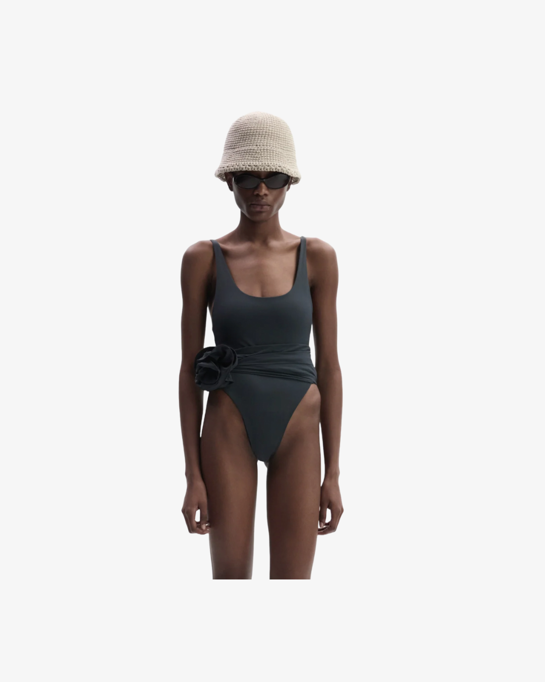 Magda Butrym Flower Scoop Neck Swimsuit | $585