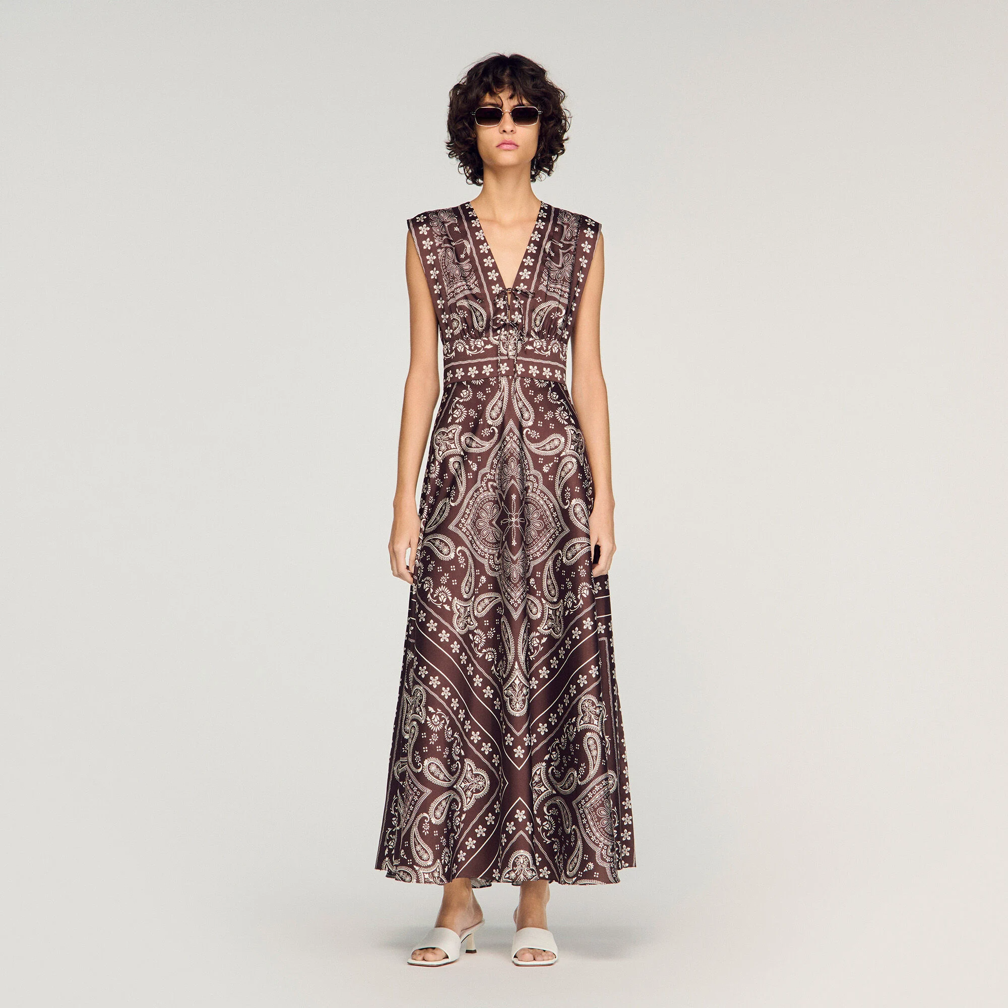 Bandana Print Maxi Dress