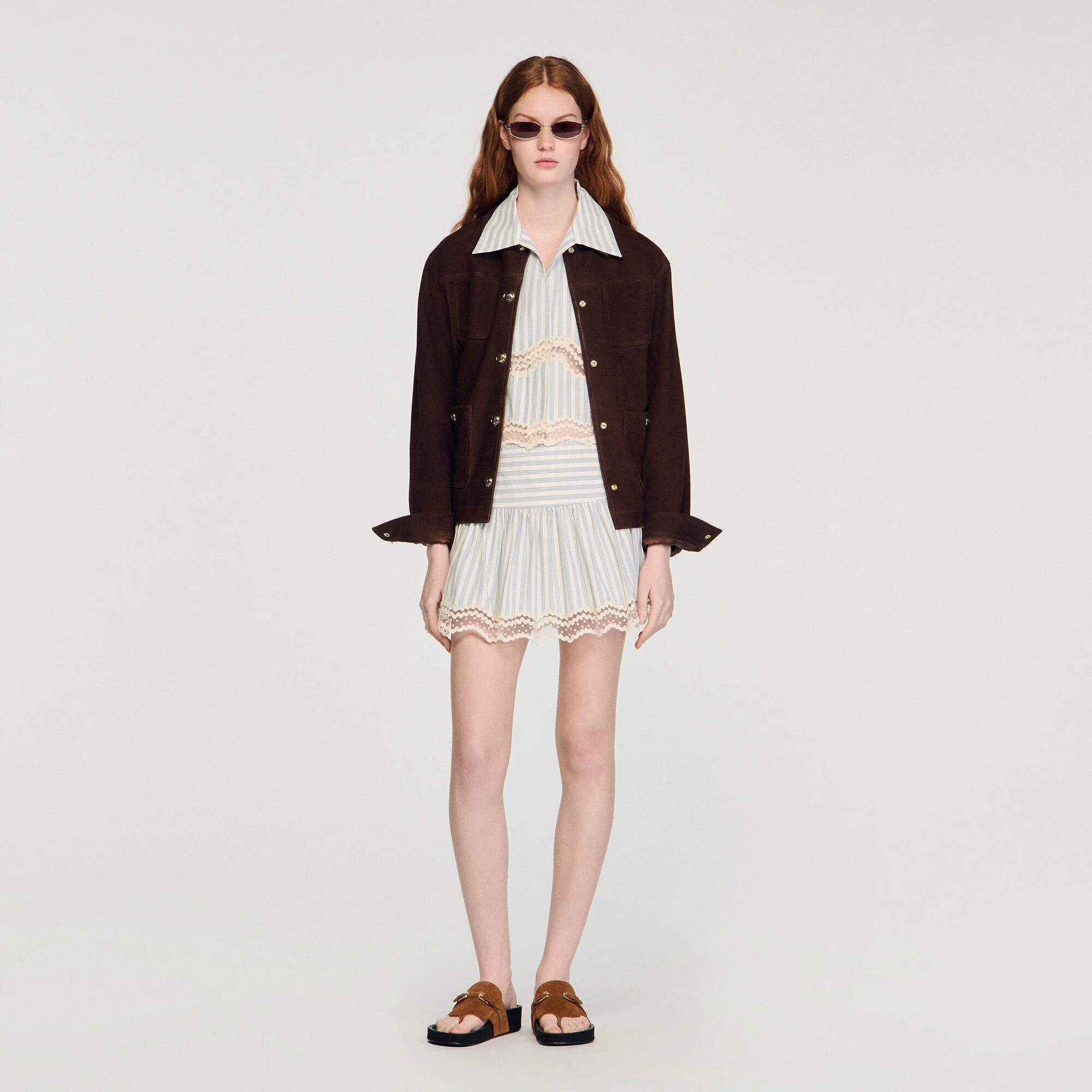 Striped Cotton Skort