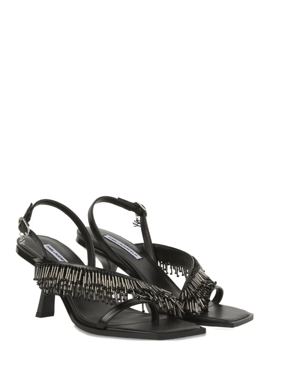 Karl Lagerfeld Fringe Sandals