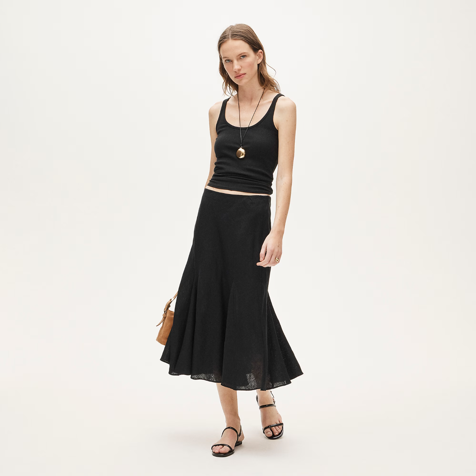 Gwyneth Linen Slip Skirt