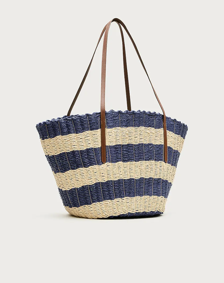 Como Woven Straw Tote