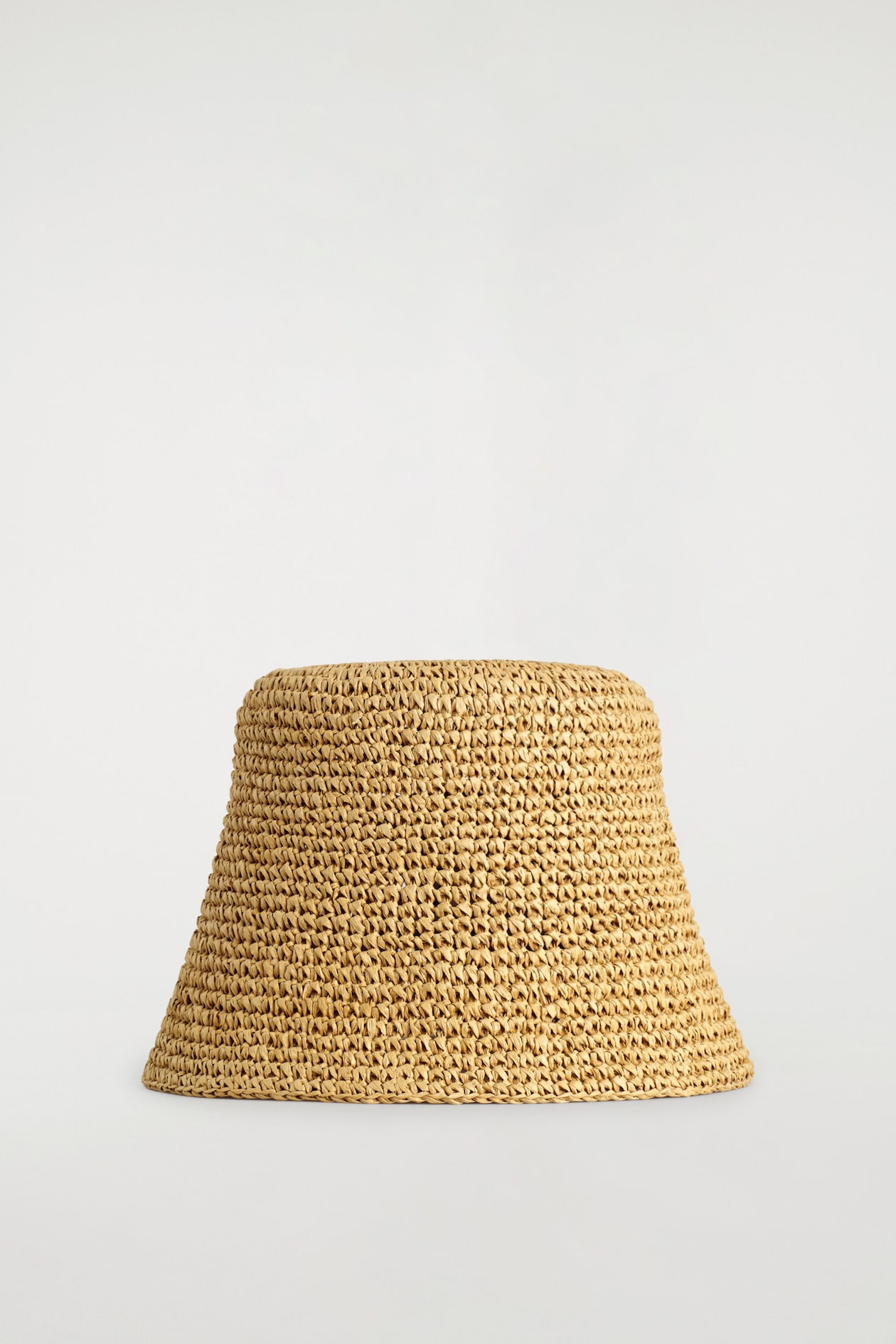 Sculpted Straw Bucket Hat