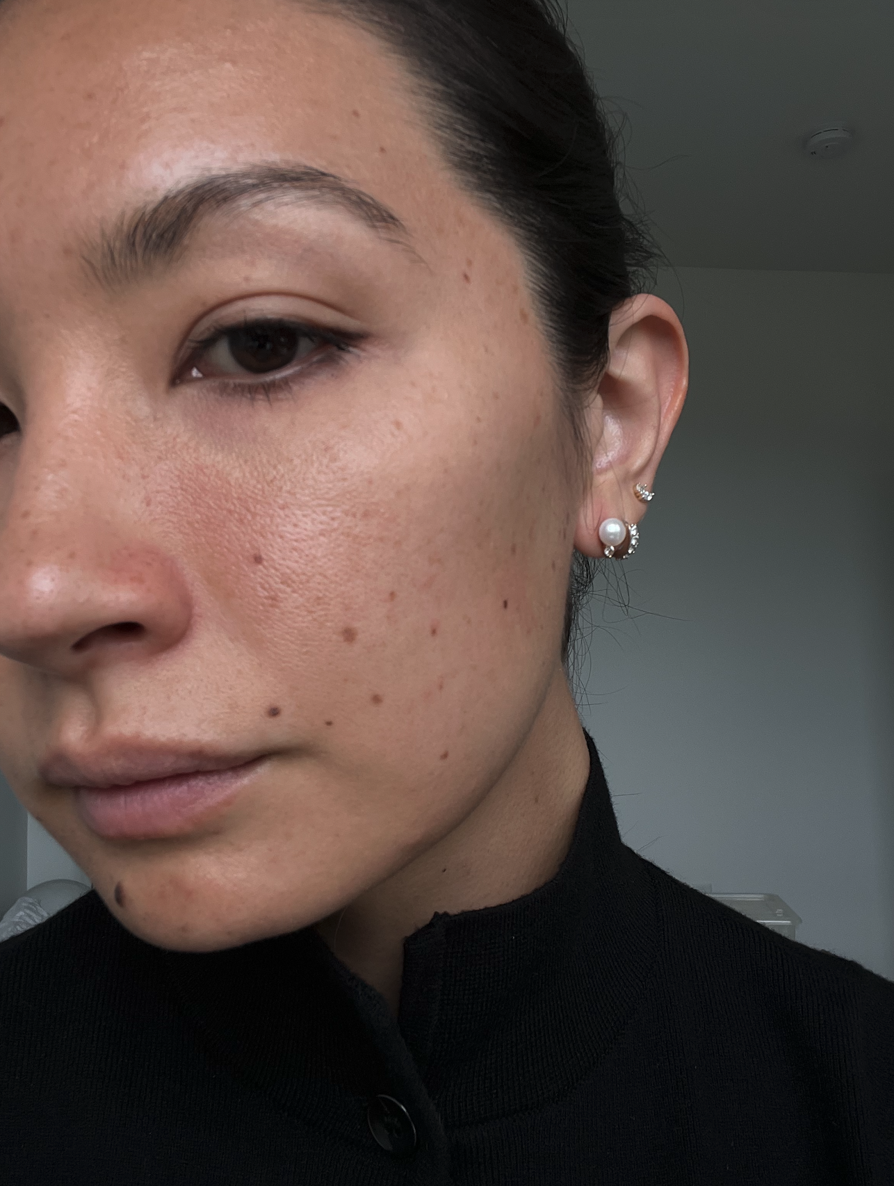 mejuri lab grown sapphire pearl studs review.png