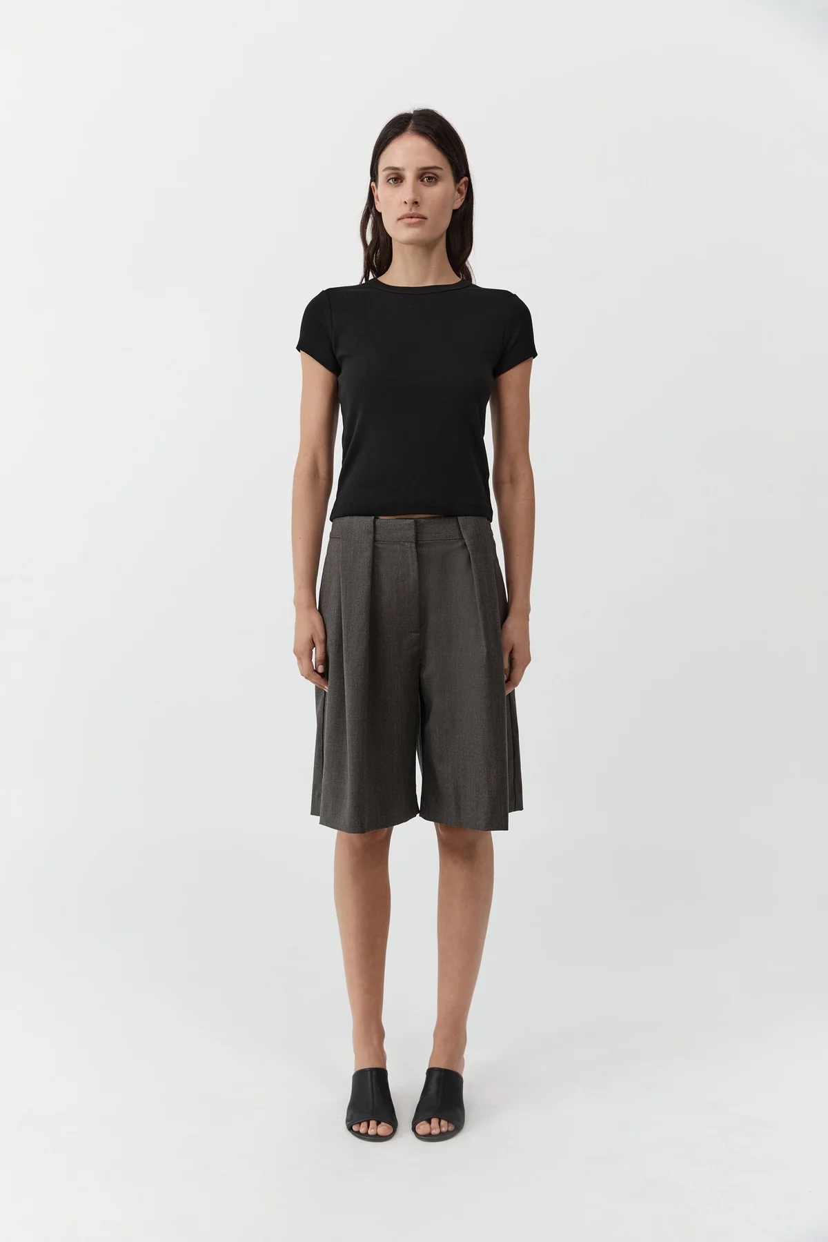 St. Agni Woo Pleat Shorts | $480