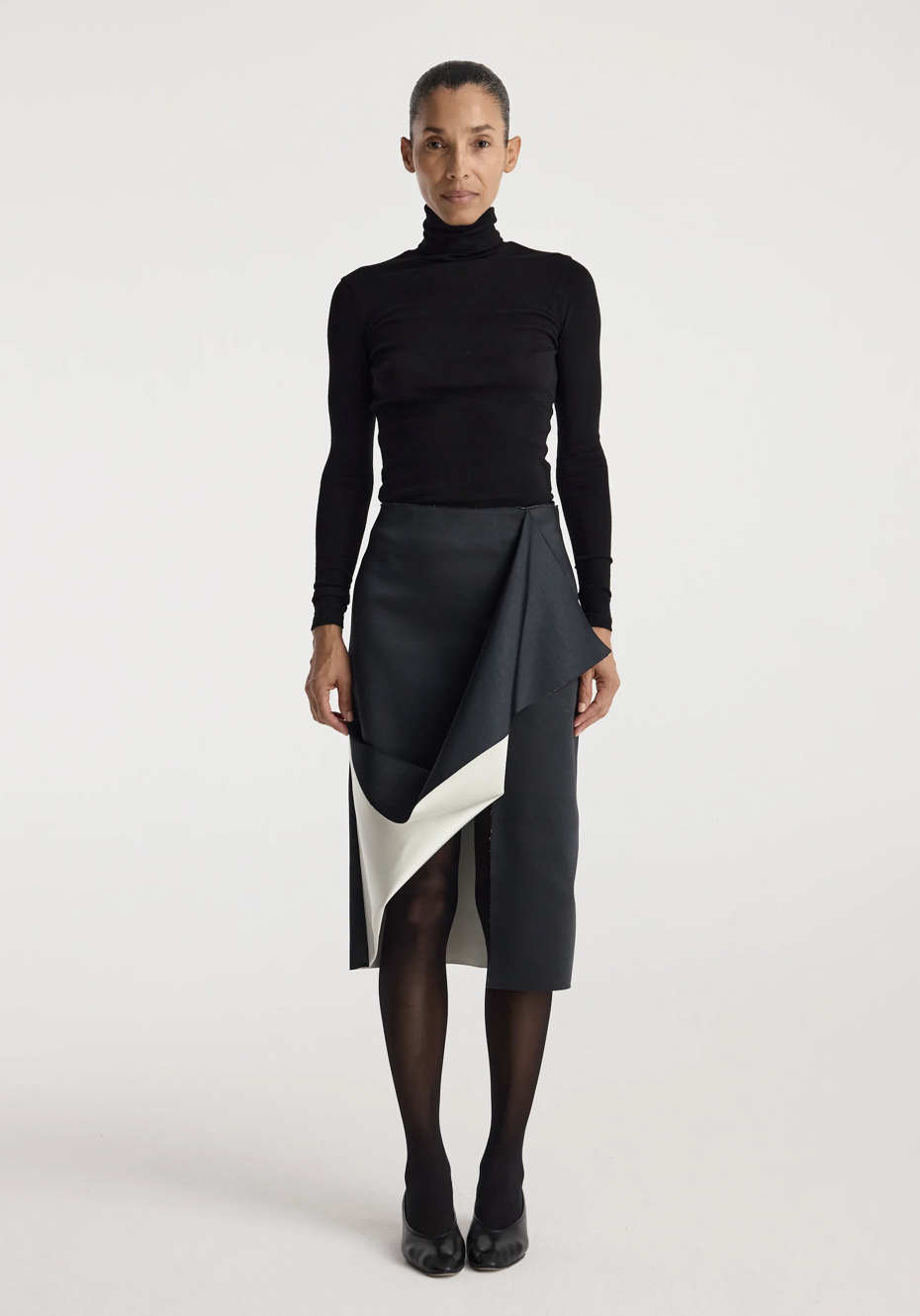 Róhe Sculptural Double Satin Skirt | $830 