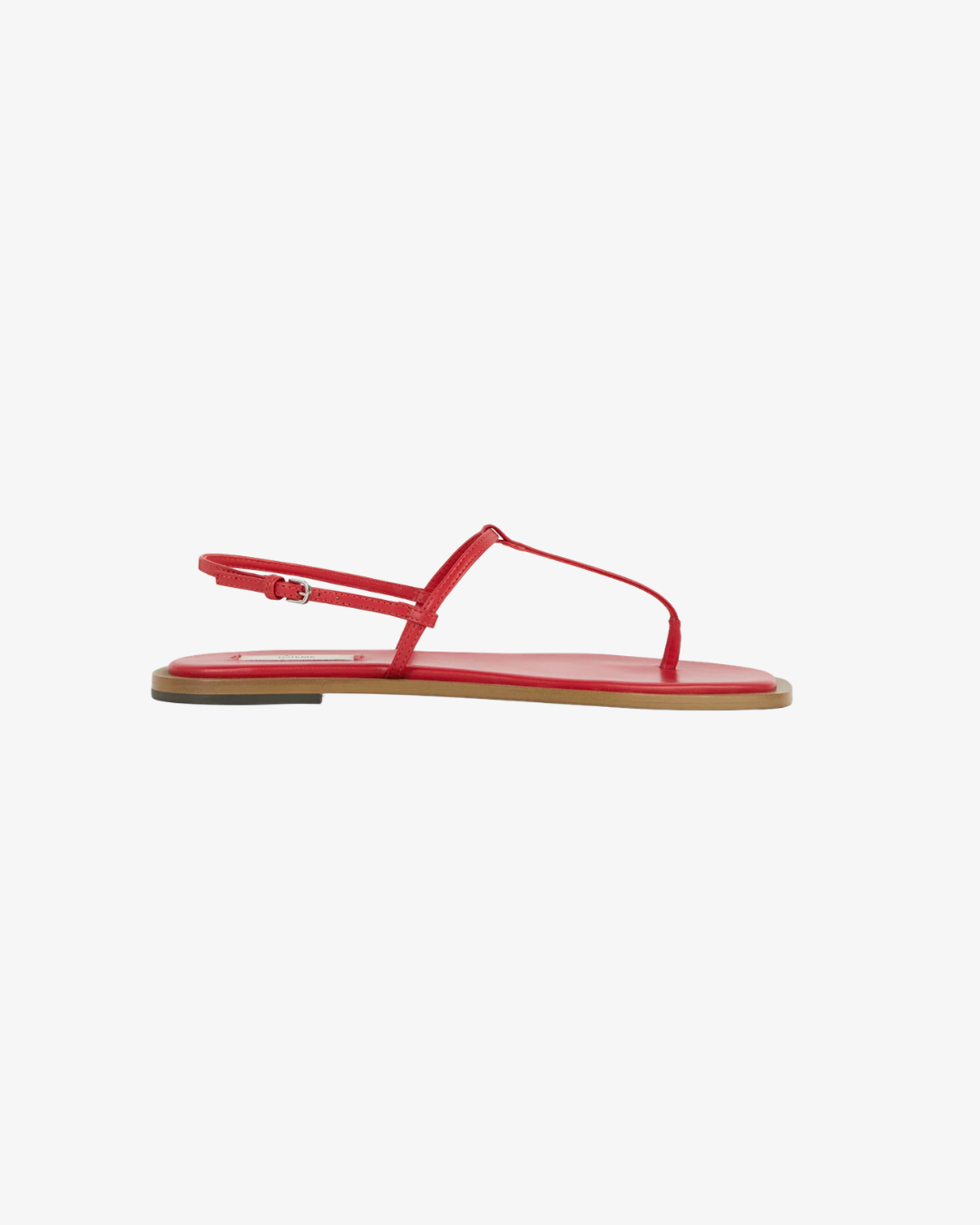 best t-strap sandals toteme t-strap nappa sandals in red.png
